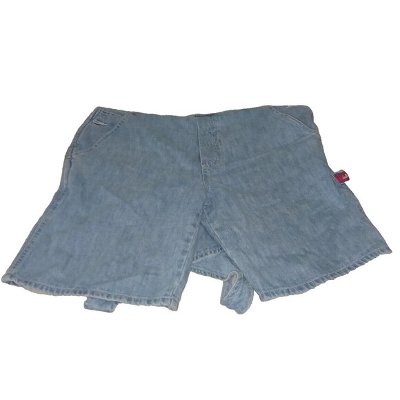 Vtg 90s RALPH LAUREN Polo Jeans Co Denim Overalls Shortalls Womens sm - Picture 5 of 7